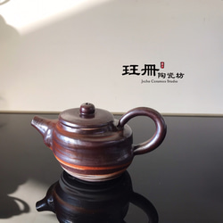 玨冊陶瓷坊-形之 絞胎變形壺/茶壺、手拉坯、孤品/盒裝 第1張的照片