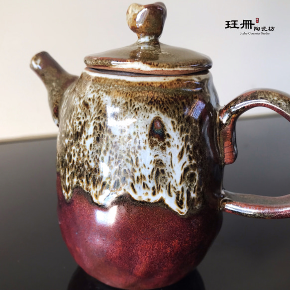 玨冊陶瓷坊-高 手捏陶壺/茶壺、手捏、手捏陶、茶具、孤品/盒裝 第5張的照片