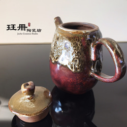 玨冊陶瓷坊-高 手捏陶壺/茶壺、手捏、手捏陶、茶具、孤品/盒裝 第6張的照片