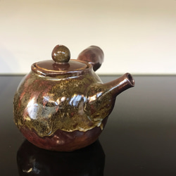 玨冊陶瓷坊-紫銅手捏側把壺、手捏壺、手捏陶、茶具/孤品、盒裝 第3張的照片