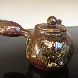 玨冊陶瓷坊-紫銅手捏側把壺、手捏壺、手捏陶、茶具/孤品、盒裝 第4張的照片