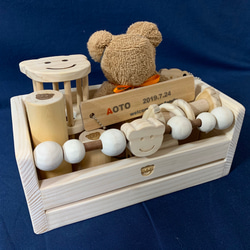 ♥乳児向け♥出産祝い木製おもちゃギフトセット(大) 1枚目の画像