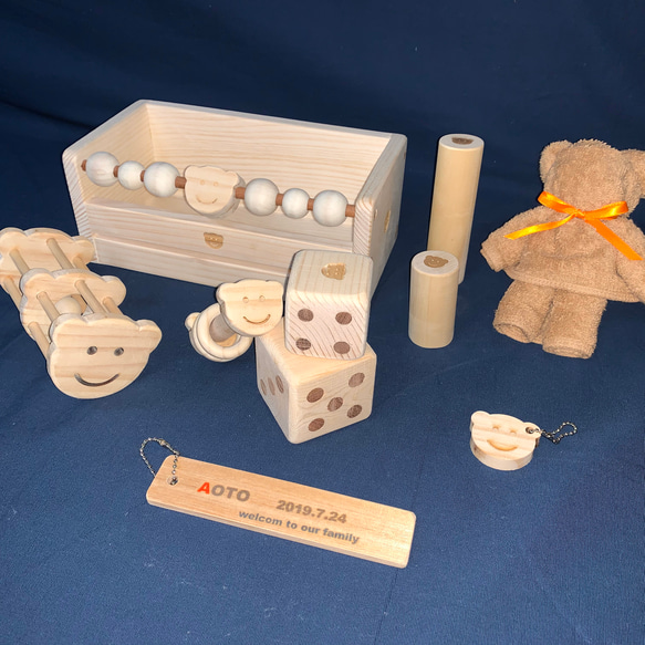♥乳児向け♥出産祝い木製おもちゃギフトセット(大) 3枚目の画像