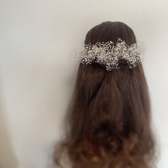 kasumi プリザーブドフラワー ヘッドドレス 髪飾りヘアアクセサリー【送料無料】 3枚目の画像