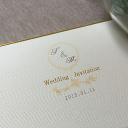 結婚式招待状 ～ゴールド～ 2枚目の画像
