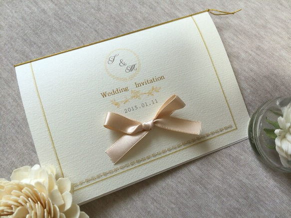 結婚式招待状 ～ゴールド～ 4枚目の画像