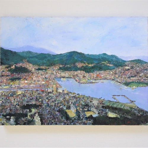 稲佐山 夕景 絵画 aoie 通販 8075775｜Creema(クリーマ)