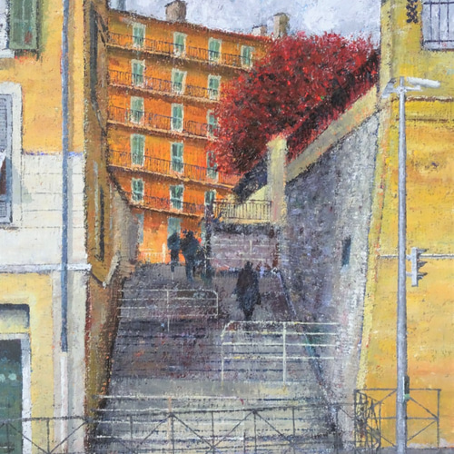 階段 絵画 aoie 通販 9249986｜Creema(クリーマ)