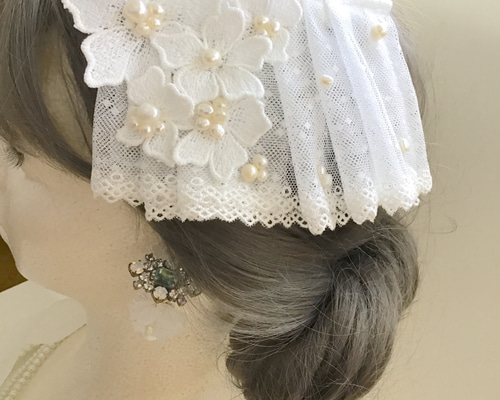 niku【前撮りセット】レースドレス　パールヘアアクセ 0_896651a7cf8e7f790521a6ce4235