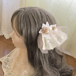 レース　ベッドドレス　ヘアアクセ 楽天市場】ウェディング ヘッドドレス 【ケース付き】【 リーフ