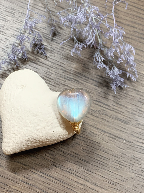 MARJORAM ハート型ストーンリング 11号 11号 アーノルドグッドラック