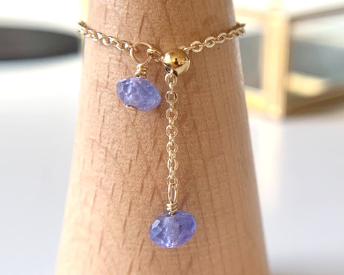 鑑別メモ付き　天然石　タンザナイト　リング　フリーサイズ ☆値下げ☆鑑別メモ付き 天然石 タンザナイト リング フリーサイズ