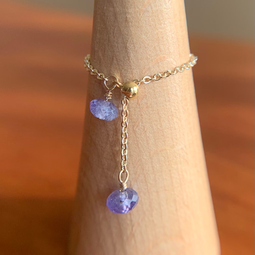 チェーンリング タンザナイト