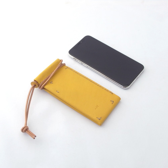 Kihada 染色皮革平板電腦和智能手機支架 [oruto] #Vegetable dyed leather #2-angle 第2張的照片