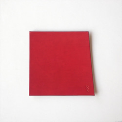 コースター【kosuta / こすた】革 すおう染め 草木染め 手染め 手作り 2枚目の画像