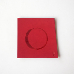 コースター【kosuta / こすた】革 すおう染め 草木染め 手染め 手作り 3枚目の画像