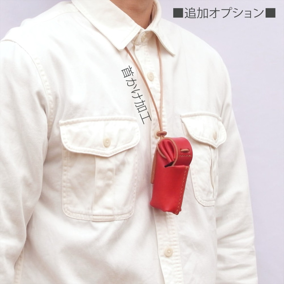 靛藍染色皮革零錢包和配件包 [ham/Hamu] #All leather #Kusaki dyed leather #Hand 第9張的照片