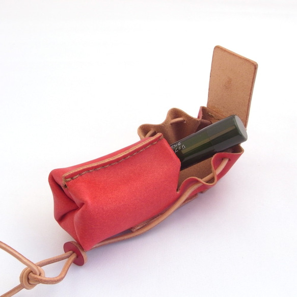 Suou-dyed leather coin case &amp; accessory case [火腿/火腿] #all le 第4張的照片