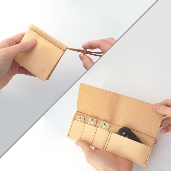 BOXセット】レザーカードケース＋キーケース セット（キーケース