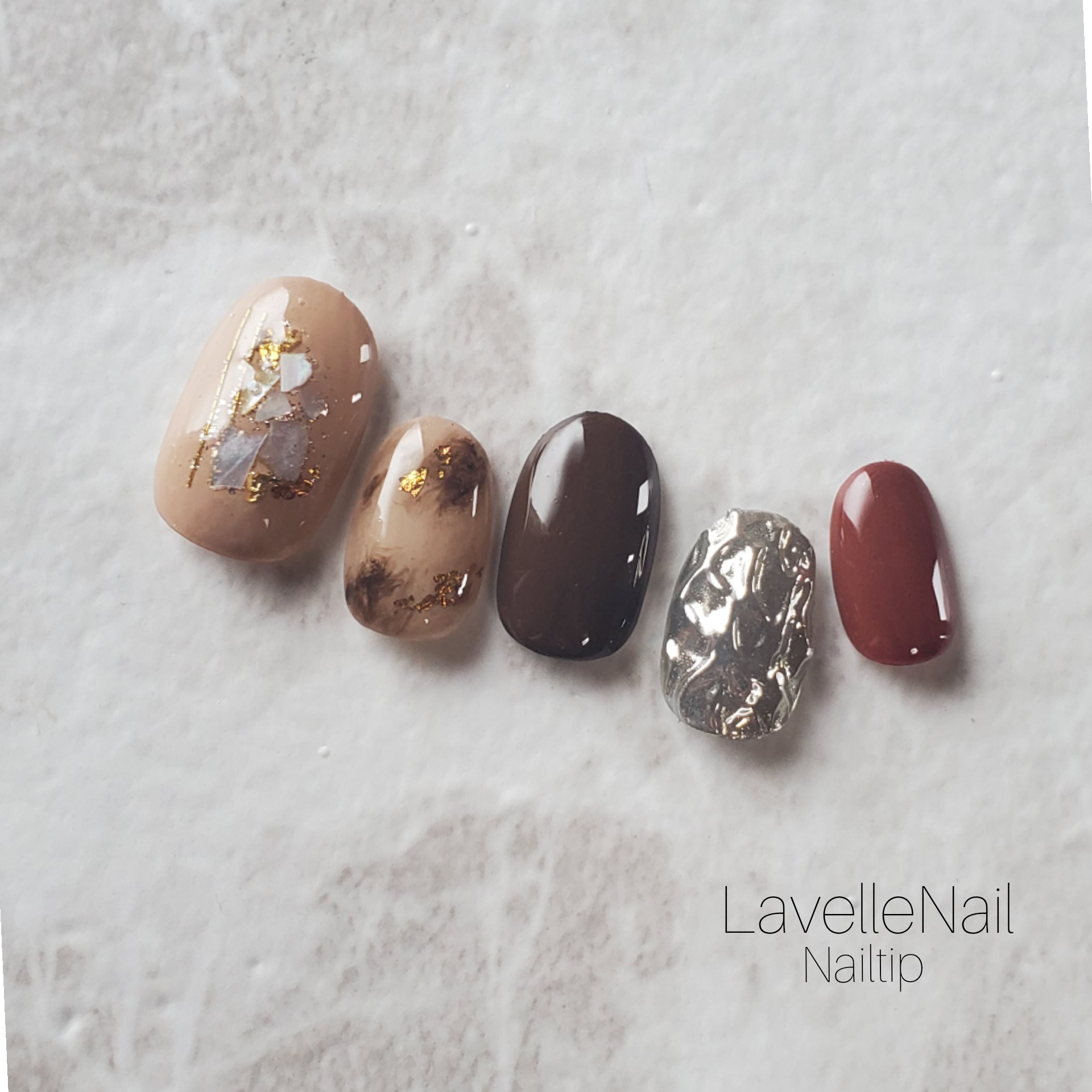 現品　ラウンドショート　ネイルチップ　ニュアンスネイル　ミラーネイル 18273eba726f7cff2f452a05d38c2f