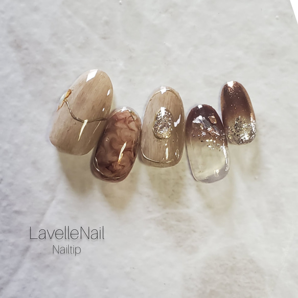 ジェルネイル#ニュアンスネイル#ブラウン#シェル#大人ニュアンスネイル  