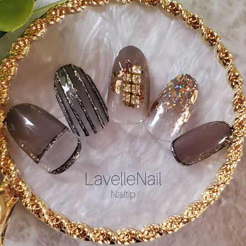 モカ ネイルチップ