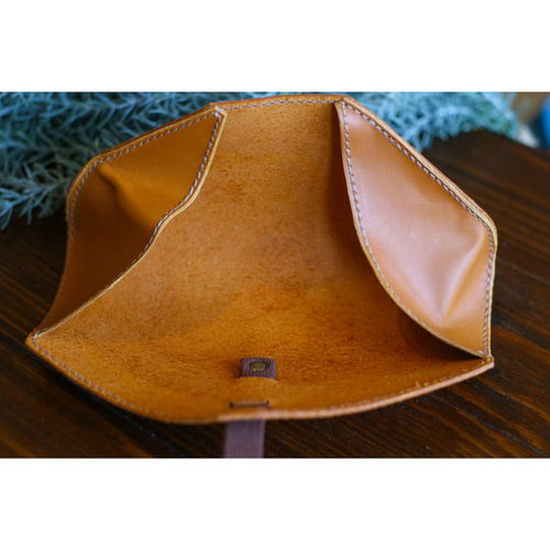 大容量 本革ロールペンケース(キャメル) ペンケース hrs0610 通販