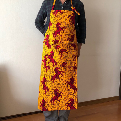 エプロン アフリカンプリント 参考画像 詳細 エプロン ほしそら 通販