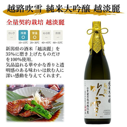 越路吹雪 大吟醸原酒・純米大吟醸 日本酒 飲み比べ 720ml×2本 桐箱入 お酒 新潟 高野酒造 2枚目の画像