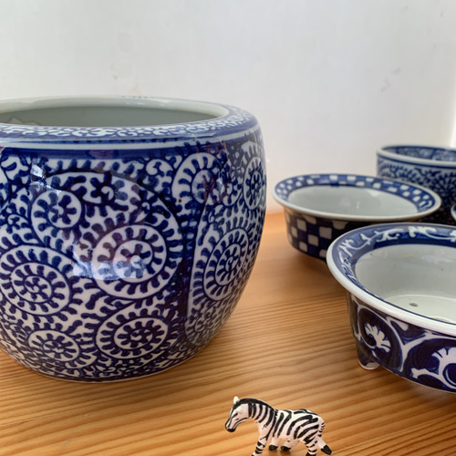 【送料無料】卓上の金魚鉢、　蛸唐草模様 送料無料】卓上の金魚鉢、 蛸唐草模様 送料無料】卓上の金魚鉢、 蛸