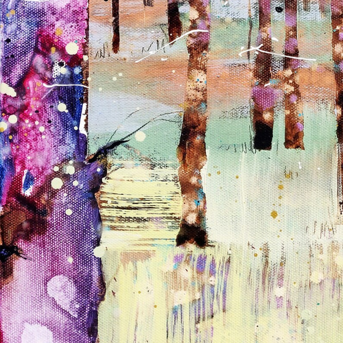 水彩画 『雨の日』 原画 アート 手描き 壁掛け インテリア 額入り  