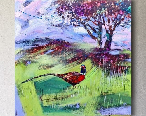 油彩画　夏 油彩画　夏