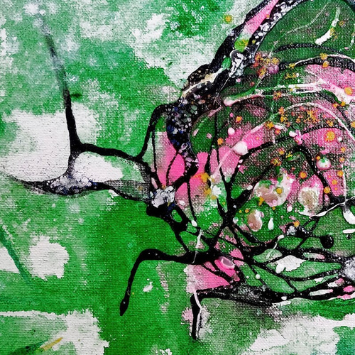 ☆蝶々 油絵 抽象画 油彩画 フレーム付き 送料無料 絵画 木の心 通販