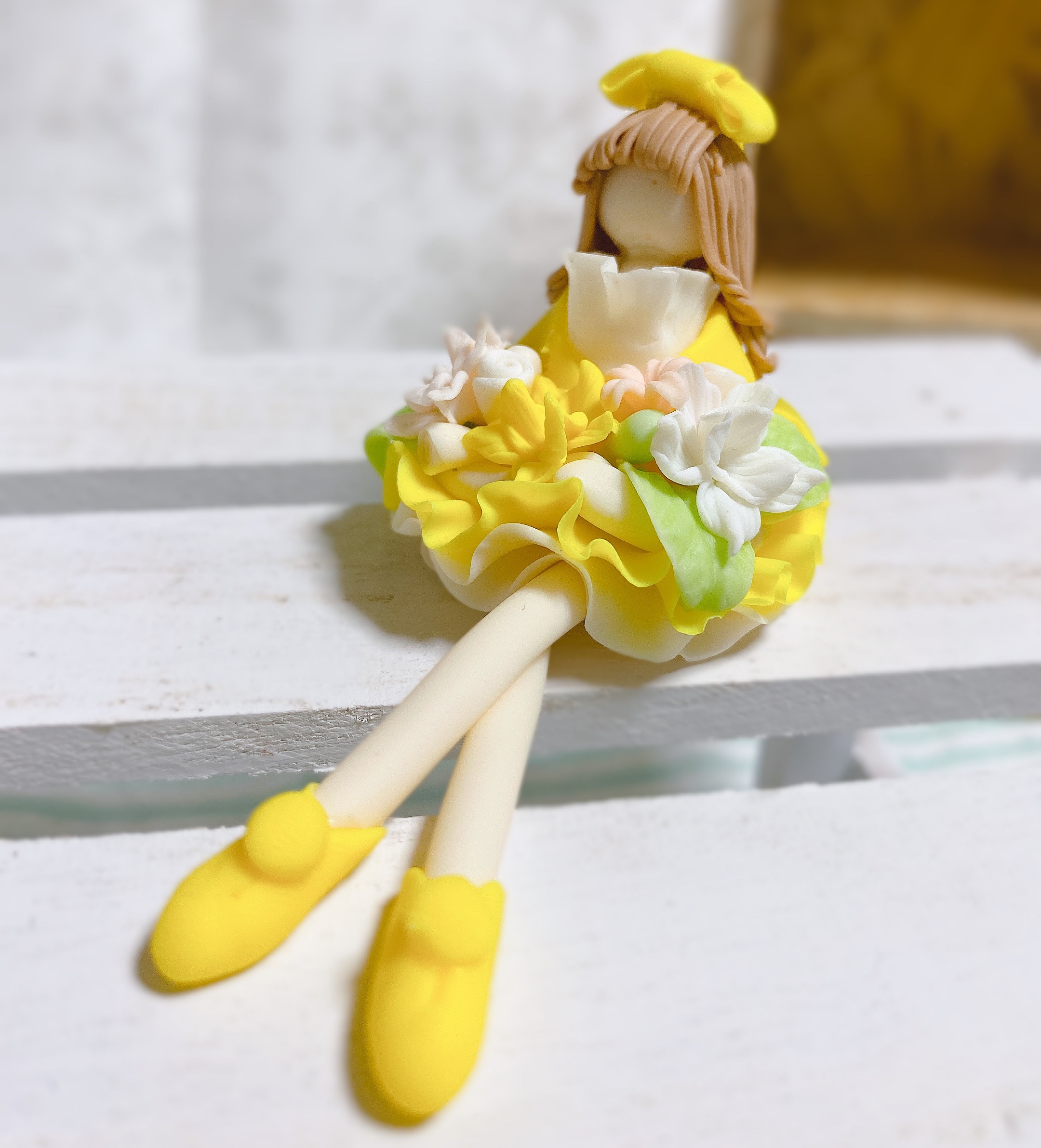 パン粘土のミニチュアフラワーガール その他人形 fumin's house