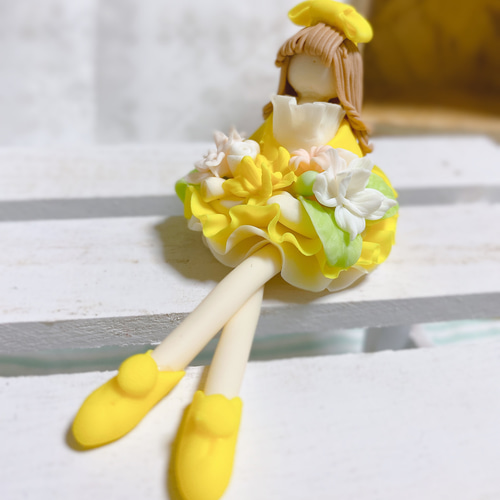 パン粘土のミニチュアフラワーガール その他人形 fumin's house 通販