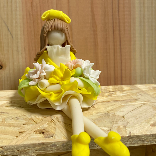 パン粘土のミニチュアフラワーガール その他人形 fumin's house 通販