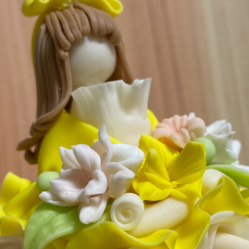 パン粘土のミニチュアフラワーガール その他人形 fumin's house 通販