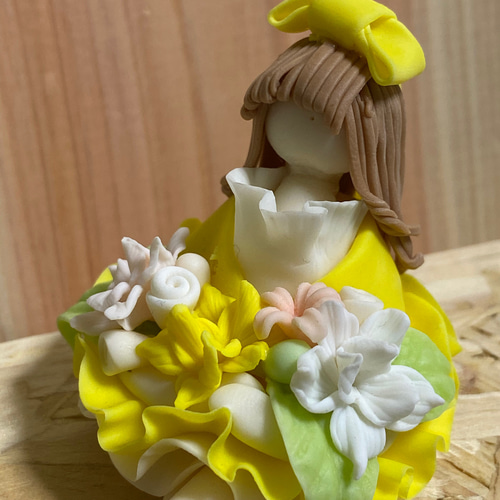 パン粘土のミニチュアフラワーガール その他人形 fumin's house 通販