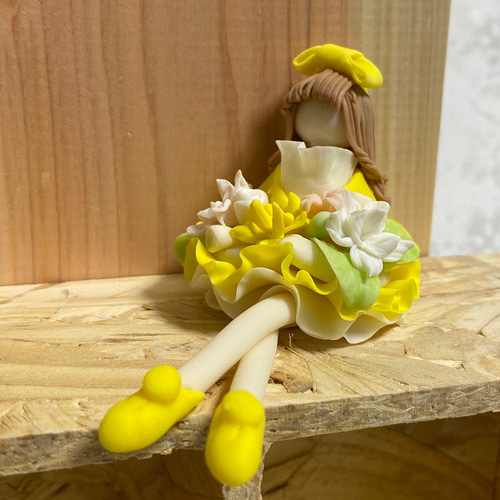 パン粘土のミニチュアフラワーガール その他人形 fumin's house 通販