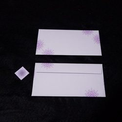 紫系２９～封筒＆シール～２点 4枚目の画像