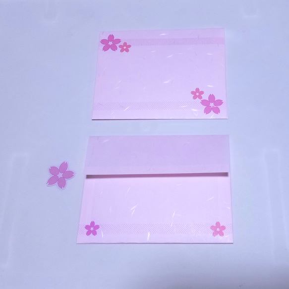 桜１８【和紙】～レターセット１点＋便箋追加～ 2枚目の画像