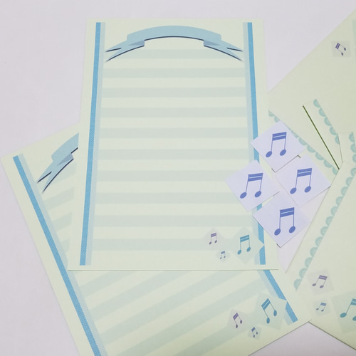 レターセット 音符10～レターセット1点+便箋30枚 レターセット Gallery