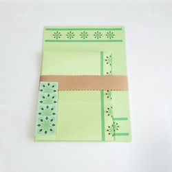 緑系１１～レターセット１点+便箋３０枚～ 1枚目の画像