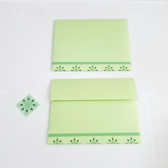 緑系１１～レターセット１点+便箋３０枚～ 4枚目の画像