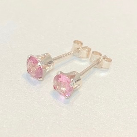 ˚✧₊⁎ピンクトパーズ✴︎ 14kgf 天然石ピアス✧₊⁎ 2枚目の画像