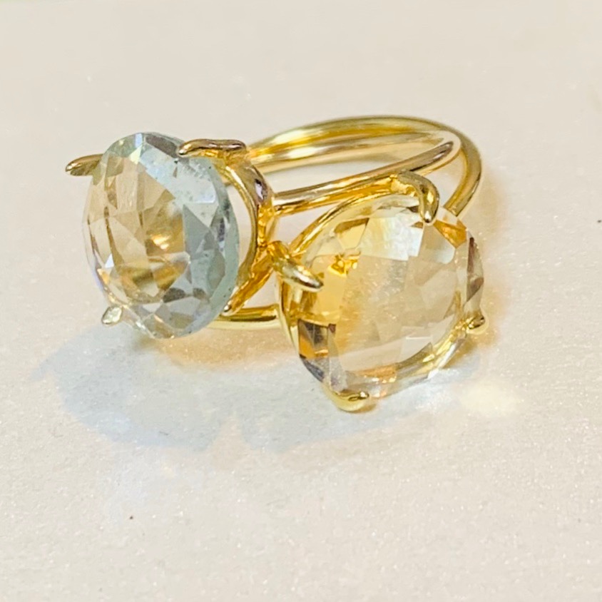 大粒ルビーのキャンディリング