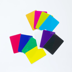 カラーカード　｜　プラスチック　１１色セット 1枚目の画像