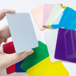 カラーカード　｜　プラスチック　１１色セット 3枚目の画像