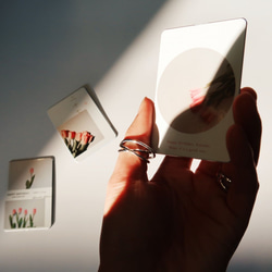 【card mirror】tulip  design3_名入れ可 10枚目の画像