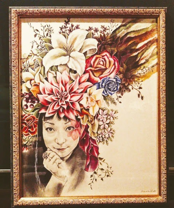 アクリル画　輸入品　絵　インテリア雑貨　絵画　絵画 絵画(A1サイズ)「 えんとらんす 」 | AZUMI KASHIUCHI online shop